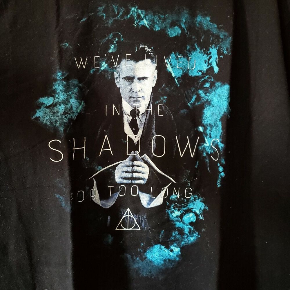 Fantastic Beasts 2XL‎ Black Shirt 'We've Lived In The Shadow For Too Long'